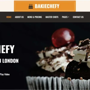BakieChefy Baking Shop Website Template